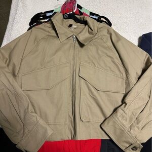H&M Beige Zip-up jacket